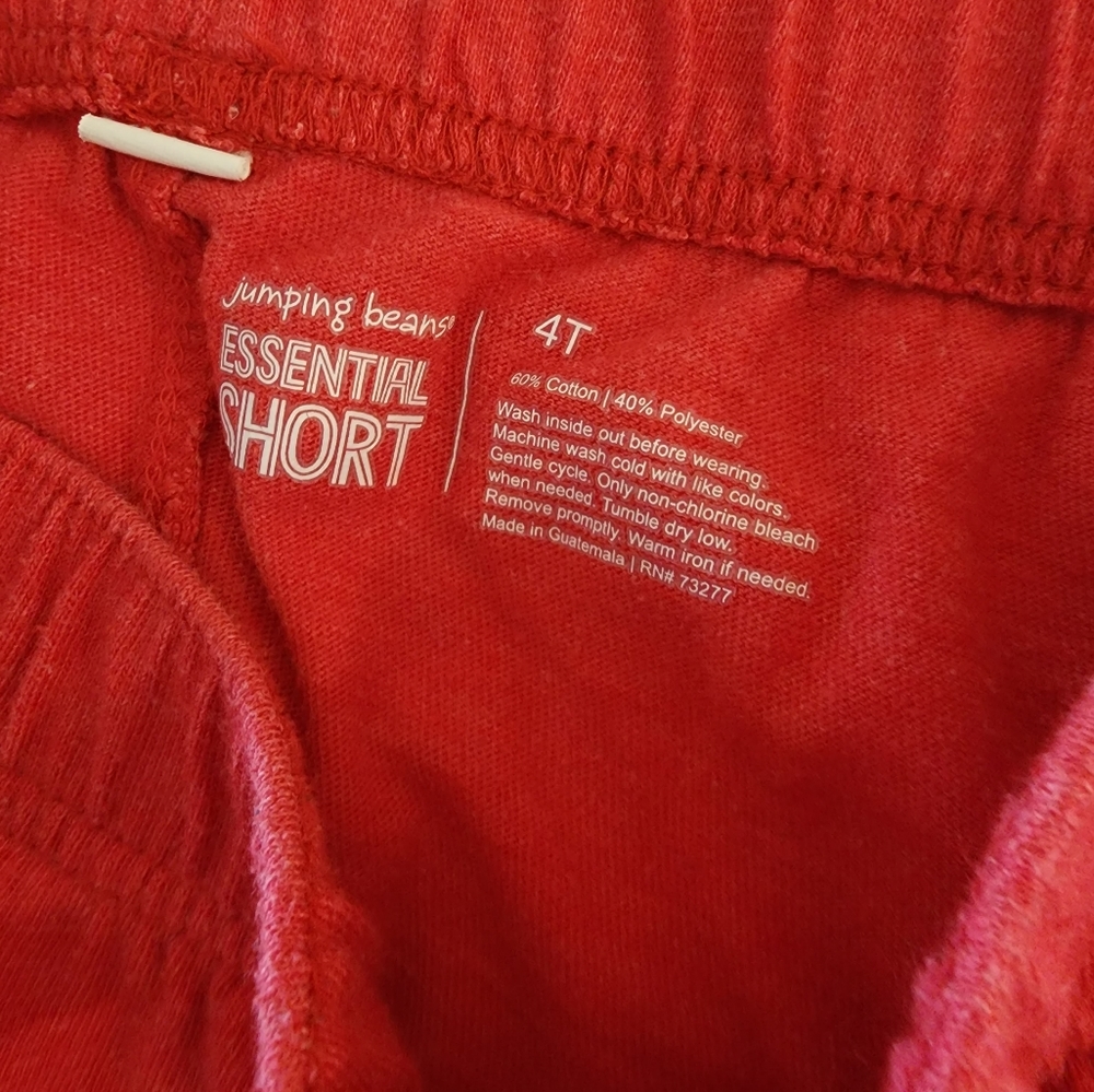 3t, 4t or 5t Red Jumping Bean shorts Valentine's Day - Picture 2 of 15